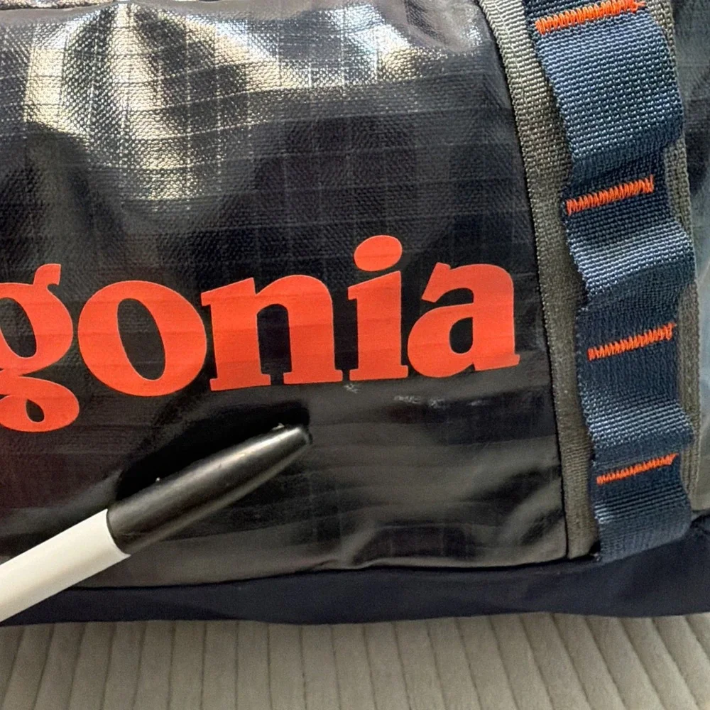 PATAGONIA Blue Orange Hole Duffel Bag 45 L Shiny version